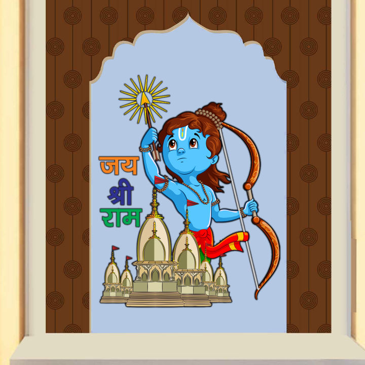NEXO%20DECOR%20Jay%20Shree%20Ram%20Wall%20Sticker%20White%20Glossy%20Vinyl%20Self%20Adhesive%20Sticker%2051%20cm%20x%2041%20cm%20-%20Image%204