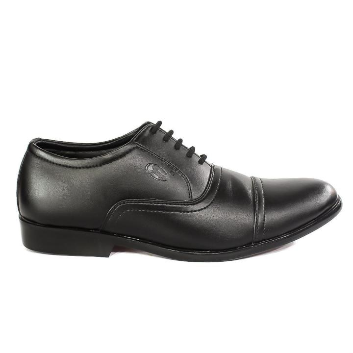 Black Horse Black Lace Up Formal Shoes For Men (2094)