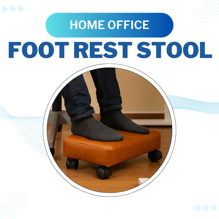 BAESIX%20New%20Ergonomic%20Under%20Desk%20Foot%20Rest%20with%20360%C2%B0%20Wheel%20Mobility,%20Soft%20Cushion%20Design%20for%20Home%20Office%20and%20Study%20-%20Image%202