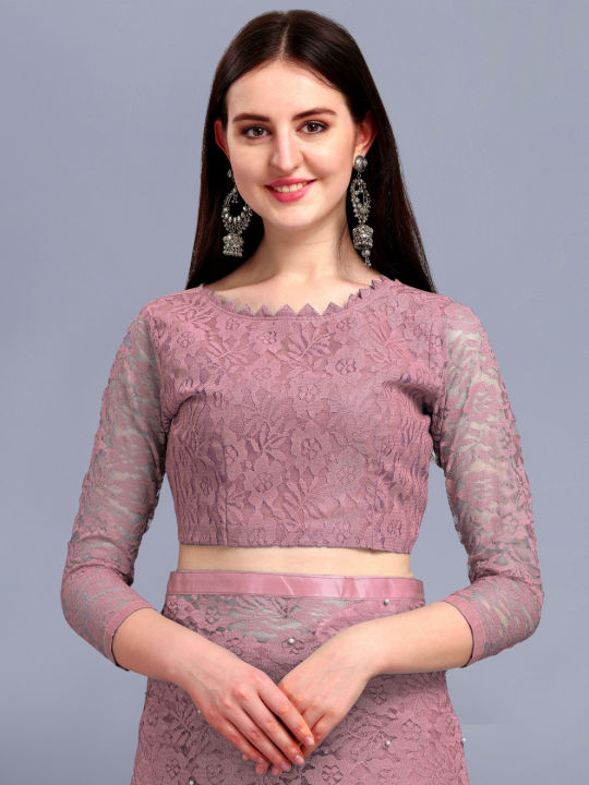 Saree%20For%20Women%20All-Season%20Net%20Bollywood%20Self%20Design%20Party%20Style%20Multiple%20Colors%20-%20Image%204
