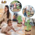 Rechargeable Dancing Cactus Talking Baby Toys for Kids. 