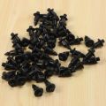 50x Plastic Rivet Bike Fairing Trim Panel Fastener Clips 6mm for Black. 