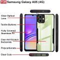 Samsung Galaxy A05 (4G Cover with Shockproof Bumper-Edge and Acrylic Crystal Clear Transparent Back Cover (Black). 
