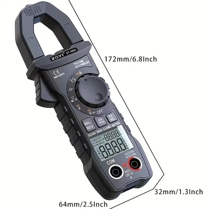 ZT-QS9%20AC/%20DC%20Clamp%20Meter%20RMS%206000%20Counts%20Multimeter%20Tester%20Measuring%20Starting%20Current%20The%20Clamp%20Multimeter%20AC%20DC%20Current%20Voltage%20Diode%20Tester%20Digital%20multimeter%20Tester%20Voltmeter%20diode%20Meter%20-%20Image%202