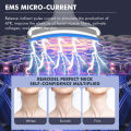 Sales promotion V Line Face Neck Lifting Machine EMS Microcurrent LED Photon Therapy Beauty Device Anti Wrinkle Remove Double Chin Face Massager. 