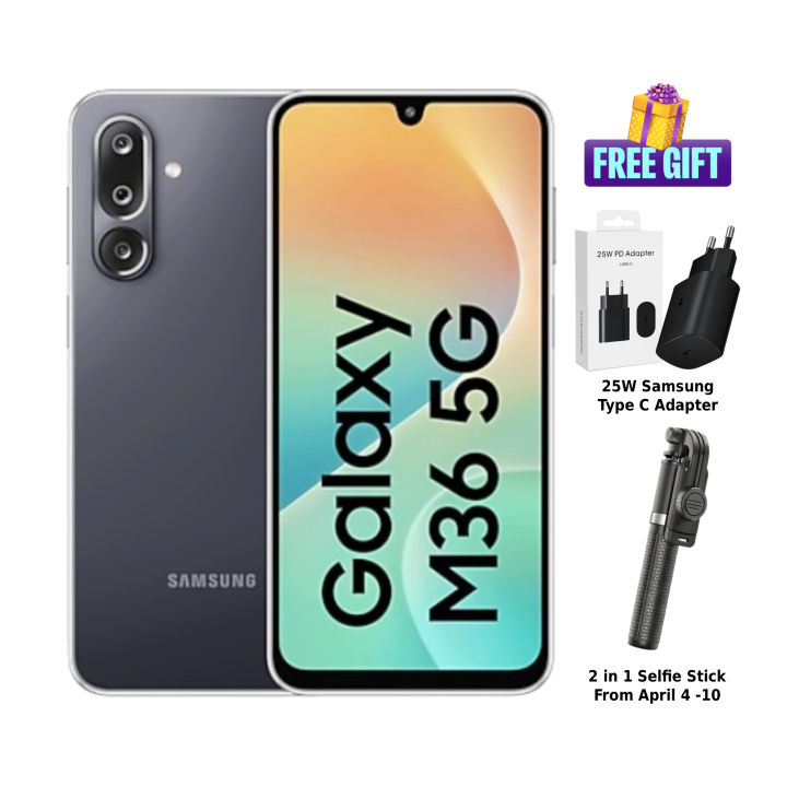 Samsung Galaxy M36 5G (8GB/256GB) | 6.7-inch AMOLED, Full HD+, 120Hz | Samsung Exynos 1380 (5nm) | 50000mAh"