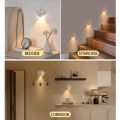 Night Light Motion Sensor Shell Shaped Spotlight Rechargeable Bedroom Corridor Staircase Mural Decorative Light White. 