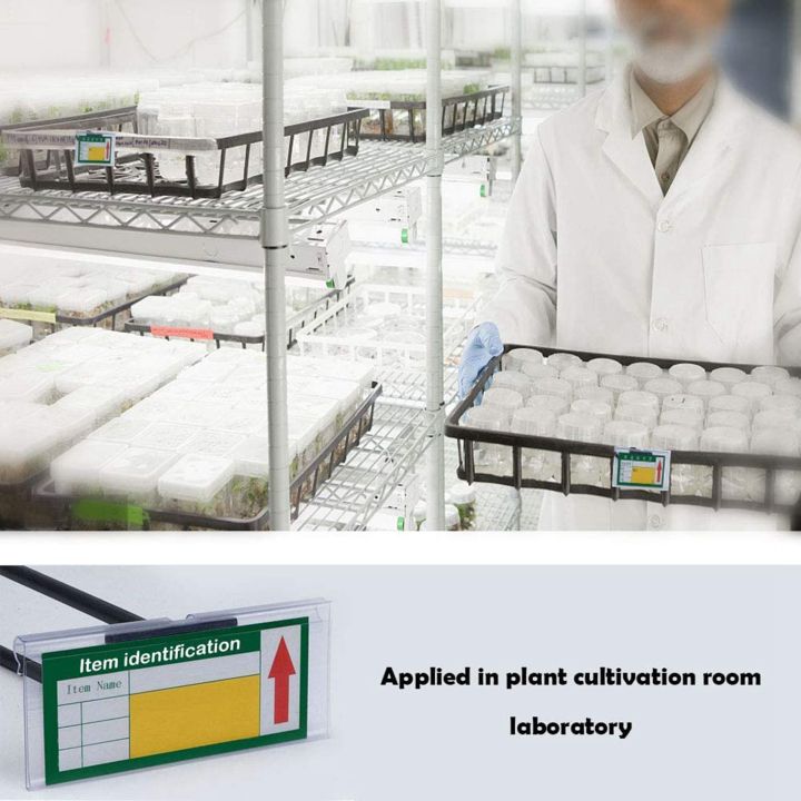 NXFDSIOZ%20300Pcs%20Clear%20Plastic%20Label%20Holders%20for%20Wire%20Shelf%20Retail%20Price%20Label%20Holders%20Merchandise%20Sign%20Display%20Holder%20(6%20x%204%20cm)%20-%20Image%207