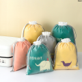 QianxiFashion Portable Travel Storage Bag Cute Thickened Draw String Mouth Waterproof Wet Clothes Bag Household Clutter Toy Organizer Supplies. 