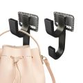 2Pcs Portable Single/Double Hook Car Umbrella Hooks No Drilling Anti-tilt Car Trunk Hook Vertical Suspension Car Umbrella Holder Auto Accessories. 