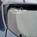 TELL YOUR CAT SAID Car Cute Cat Motorcycle Computer Wall Decoration Sticker. 