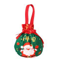 Fabric Gift Bag Festive Handle Reusable Drawstring Bag Multi-size Storage Bag for Christmas New Year Party Jewelry Kids. 
