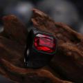 Vylon Men's Titanium Stone Ring For Mens Boys Fashion Jewlery. 