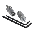 fasdaga 5X Chrome Metal Plated Roller Saddle Tune-O- Bridge for Style Electric Guitar Replacement. 