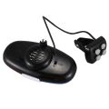 NCANRUI 2X Bicycle Cycling 4 Tones 6 LED Electronic LED Warning Lights Siren Horn Beeper Bell. 