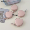 Difutagui Sutuiying 1pc, Household Clothing Tape Measure, Pink Heart Tape Measure, New Sales promotion Soft Leather Tape Measure For Cutting, Waist Measurement. 