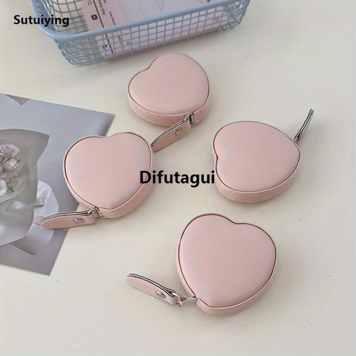 Difutagui%20Sutuiying%201pc,%20Household%20Clothing%20Tape%20Measure,%20Pink%20Heart%20Tape%20Measure,%20New%20Sales%20promotion%20Soft%20Leather%20Tape%20Measure%20For%20Cutting,%20Waist%20Measurement%20-%20Image%203