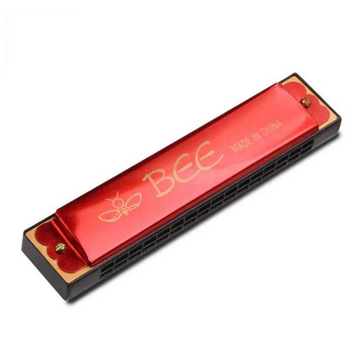 Anylady Musical Instrument Special- Bee 24 Holes Mouth Harmonica For ...