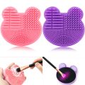 2 In 1 Makeup Brush Cleaning Mat With Color Removal Sponge. 