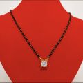 One Stone Pendant Design Mangalsutra For Women. 