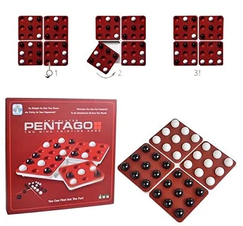Bizzy ARSH_ Pentago Marbles Mind Twisting Board Game for Two Players ...