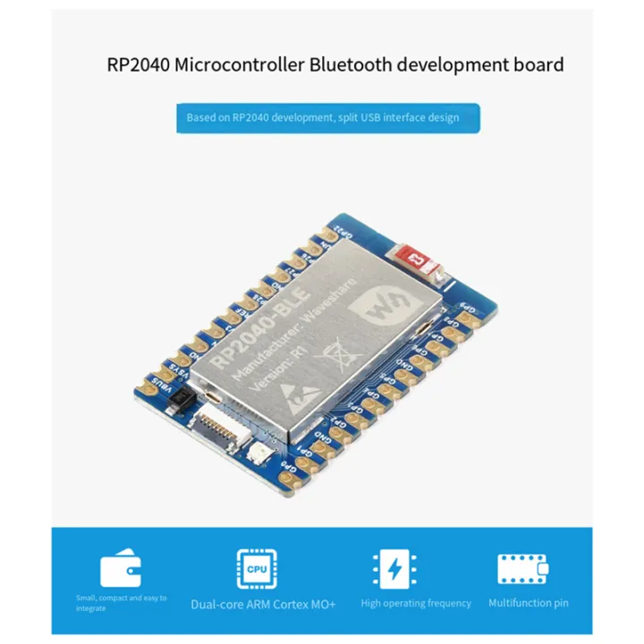 RP2040-BLE%20Microcontroller%20Development%20Board+Adapter%20Board%20Blue%20PCB%20FPC%208PIN%20Port%20Multi-Function%20GPIO%20Pin%20-%20Image%208