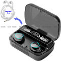 M10 Tws Wireless Sports Earbuds Touch Headset Led Display Bass Wireless Earbuds with Free earphon. 