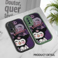 FELMYST for Vivo S1 Pro Back Cover PU Leather Kuromi Pattern Soft Silicone Edge Phone Case. 