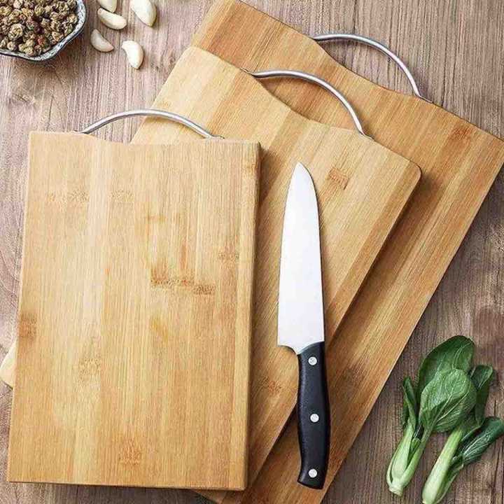 Chuliuxiang Organic Bamboo Wodden Kitchen Cutting Chopping Board 16MM (21*34CM)