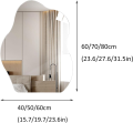 Curvy Toilet Wall Mounted Mirror, Bathroom Makeup Real Mirror (NOT A STICKER), High-Definition Explosion-Proof, Durable, Dressing Table Net Red Wall-Mounted Bathroom Mirror Size : 40 * 60cm. 