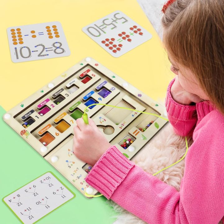 Magnetic Color and Number Montessori Maze Motor Skills Toy from 3 4 5 6 ...