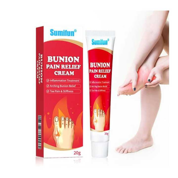 Sumifun Pain Relief Cream Aching Joint Toe Stiffness Inflammation Treatment Bunion Pain Relief Ointment 20g