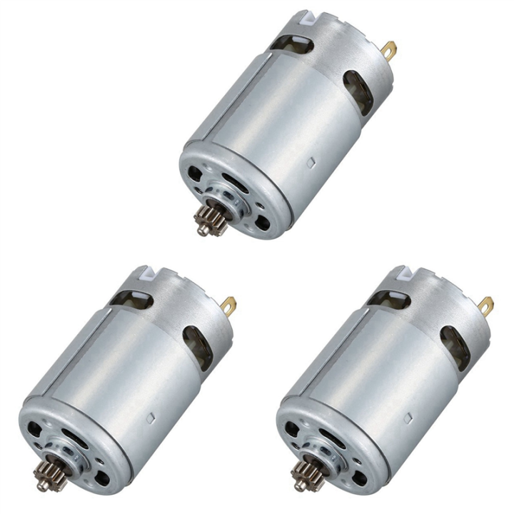 3X DC RS550 Motor 13 Teeth Replace for Cordless Drill Screwdriver 12V ...