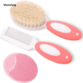 Wenefang Baby Hair Brush Set for Newborn Toddlers Soft Bristles Cradle 2025 New Cap Brush Gift Baby Care Accessories Infant Bathing Soft Comb. 