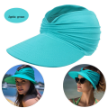 Pink Summer Beach Hat Big Visor Sun Hats for Women Outdoor UV Protection Top Empty Sport Baseball Cap. 