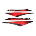 Pulsar 150 Back Visor Company Sticker Set. 