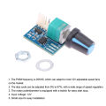 DC 12V Single Channel Fan Speed Controller PWM Speed Controller 25KHZ Motor Control With Rotary Potentiometer To Adjust. 
