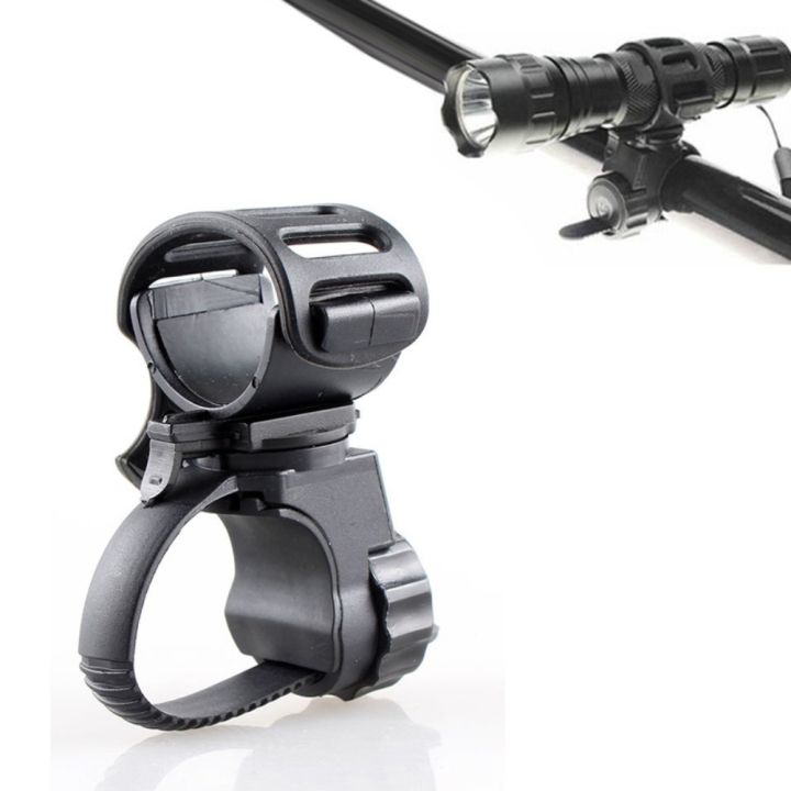 2025 NEW Rubber Night Riding For 20-45mm Diameter LED Lamp 360 Degree Rotating Quick Release Cycling Flashlight Holder Bicycle Lamp Holder Torch Flashlight Mount Torch Clamp