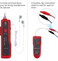Network Cable Wire Tracker Cable Tester UTP STP RJ11 RJ45 Cat5 Cat5E Cat6 Telephone Wire Tracker Tracer Toner Detector Line Finder (RED). 