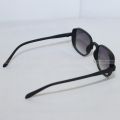 Black Frame And Blue Lens Sunglasses(Unisex). 