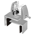 Cluellp-4 Pack Silver Sneeze Guard Clamp Support Office Desk Partition Holder Adjustable Table Securing Screen Clip. 