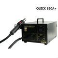 Quick 850A SMD Rework Station Antistatic Hot Air Desoldering Station With 3 pcs Nozzles for Phone Motherboard Repair. 