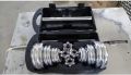 CSN York 20kg Dumbbell Set Steel Adjustable (2 in 1) Barbell Gym Workout Exercises. 