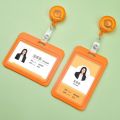 Solid Retractable Card cover Gift ID Card Holder Multicolor Business Credit Card Holders Badge Holder Plastic Card Cover Sleeve with Clip Hospital. 