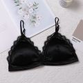 Bra - Elastic Straps Wireless Sexy Lace Bra Cozy Satin Bras For Women - Sexy Lingerie 1 PCS Only. 