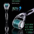 Professional 540 Titanium Micro Needle Roller 0.25-1mm Hair Growth Scalp Needle Roller Beauty Salon Essence Importer Face Scurf Skin. 