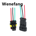Wenefang 1set AMP 1/2/3/4/5/6 Pin Way harness Auto Male Female Car Plug Connector 【2025 Version】 for Car Motorcycle Waterproof electric wire connector. 
