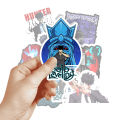 Solo Leveling Anime Pack of 10 Pieces Sticker Sung Jinwoo Design For Mobile Fridge Computer Laptop Notebooks Luggage Laminated Vinyl Sticker. 