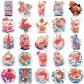 Mini Born 10/30/50pcs Good Luck Koi Carp Stickers Kawaii Fish Cartoon SticProfesional ker Decals for Laptop Phone Notebook Car Waterproof Kid Toy Gift. 