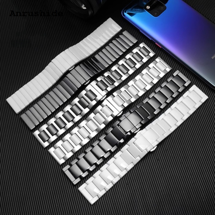 Anrushide For New Huawei GT5 Bracelet Smart WATCHGT5 Pro Ceramic Strap GT Ultimate Hot Selling Fashion Watch Chain Men Women GT4/GT3 Wristband 20 22mm
